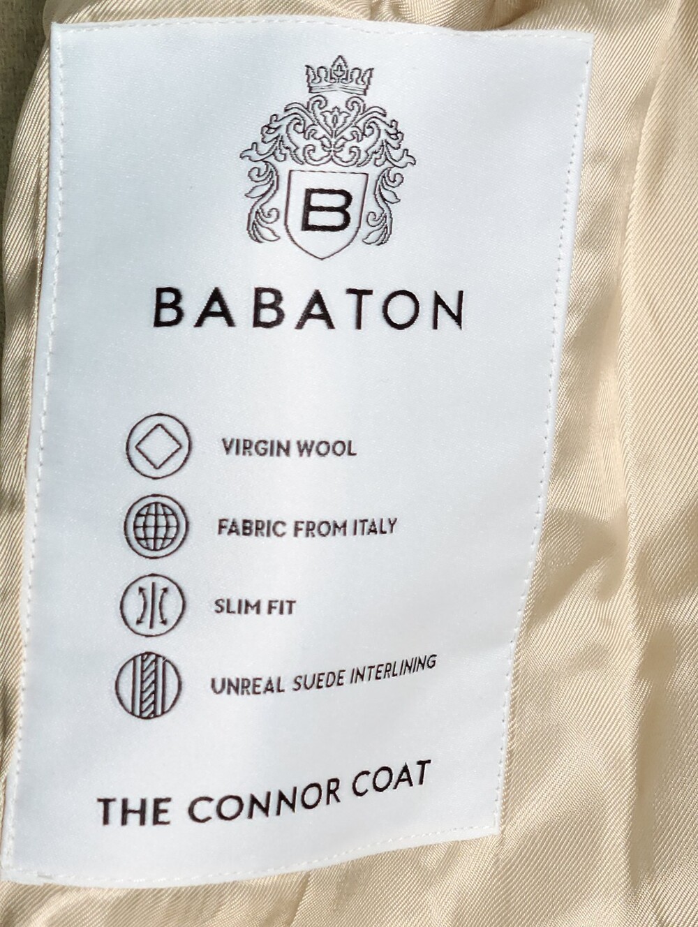 Aritzia The Connor Mid Coat Soft Wool Cashmere Cream Beige Women Small NEW - Picture 5 of 6